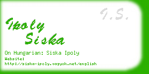 ipoly siska business card